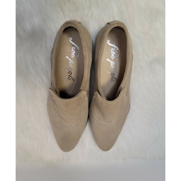 Free People Brady Suede Tan Pointed Toe Loafers Shoes Size US 8.5-9 / EU 39.5 - Picture 4 of 11
